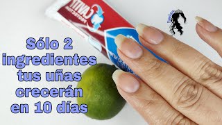 Usa solo 2 ingredientes y tus uñas crecerán en 10 días Uñas naturales más largas sin hongos [upl. by Curren]