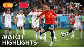 Spain v Morocco  2018 FIFA World Cup  Match Highlights [upl. by Ayitahs]