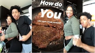 DEARRA AND KEN COOKING AND DANCING  DK4L SNAPCHAT AND INSTAGRAM STORIES [upl. by Niasuh]