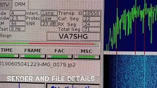 QSSTV using Digital Radio Mondiale DRM [upl. by Isabelle213]