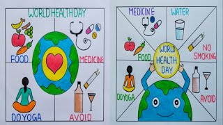 world health day drawing  world health day drawing poster  world health day drawing easy [upl. by Corny96]