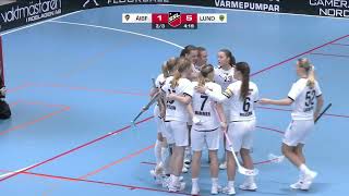 Highlights Svenska Superligan Dam Åkersberga IBF  IBK Lund [upl. by Mair]