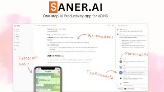 A Onestop AI Productivity app for ADHD  Sanerai [upl. by Ferdinana]