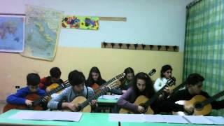 Lettera a Pinocchio My Students Guitar Ensemble [upl. by Leifeste]