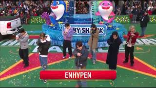 ENHYPEN performs quotKeep Swimming Throughquot at the Macys Thanksgiving Parade [upl. by Hazeefah]