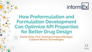 How Preformulation and Formulation Development Can Optimize API Properties for Better Drug Design [upl. by Muriel]