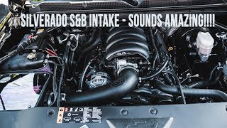 2017 Silverado 1500 SampB Cold Air Intake Before amp After [upl. by Arlana]