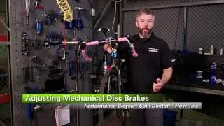 How To Adjust Mechanical Disc Brakes by Performance Bicycle [upl. by Horick]