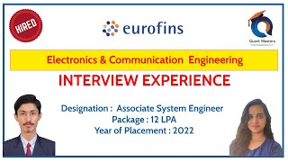 Eurofins Interview Experience  2022  Designation Associate Software Engineer [upl. by Glanti]