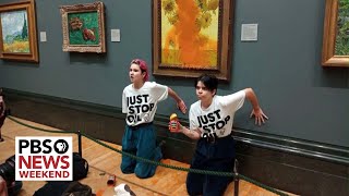 Why activists are targeting famous art to protest climate change [upl. by Noiroc899]