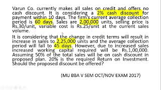 Receivable Management Evaluation of Credit Policy [upl. by Meghan]