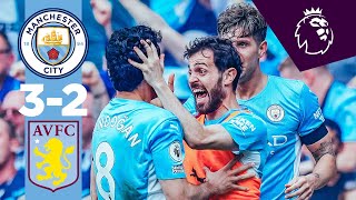 HIGHLIGHTS  Man City 32 Aston Villa  CHAMPIONS AGAIN  Gundogan two goals amp Rodri [upl. by Si726]