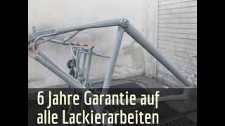 Fahrrad lackieren Berlin  Fahrradrahmen lackieren [upl. by Nylhtak]