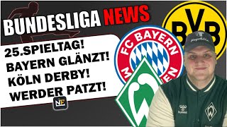 25 SPIELTAG BUNDESLIGA RÜCKBLICK Bayern glänzt  Köln Derby Festival [upl. by Dawkins471]