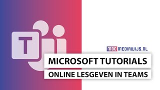 Microsoft tutorials 💡  Teams  Online lesgeven in Teams [upl. by Spear305]