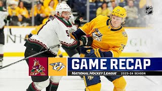 Coyotes  Predators 1111  NHL Highlights 2023 [upl. by Saxe]