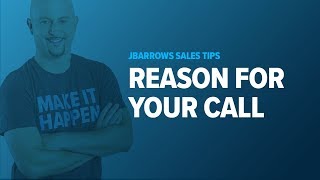 B2B Cold Calling Tips  Have a Reason For Your Call [upl. by Kiele]