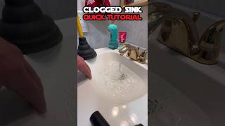 How To Unclog Your Bathroom Sink tutorial howto bathroom cloggedsink [upl. by Irolam]