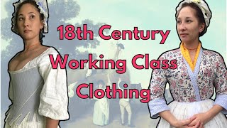 Getting Dressed in 18th Century Working Class Womens Clothing [upl. by Marden80]