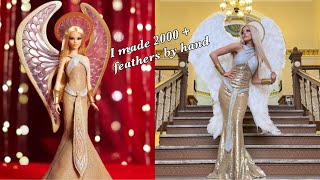 Making THE Angel Barbie dress amp wings [upl. by Branch]