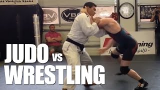 Judo vs Freestyle Wrestling ✓ Awesome Grappling [upl. by Amin]