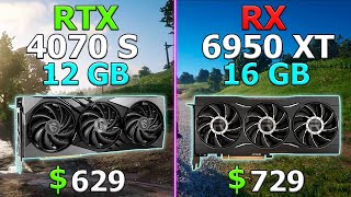 RTX 4070 Super vs RX 6950 XT  Test in 10 Games [upl. by Eentruok252]