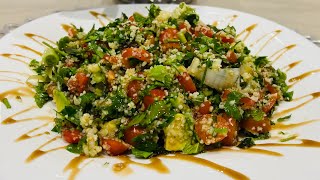 Tabbouleh Recipe  Arabic Salad  سالاد عربی [upl. by Cirone394]