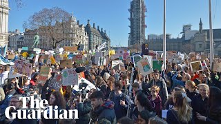 Thousands of UK students strike over climate change [upl. by Lunseth]