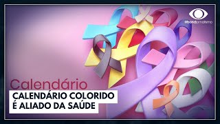 Calendário colorido é aliado da saúde  Jornal da Band [upl. by Srini]