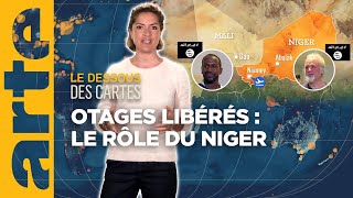 Otages libérés  pourquoi le Niger   Le dessous des cartes  L’essentiel  ARTE [upl. by Binetta]