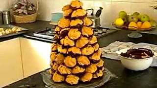 How to assemble a croquembouche chocolate version Copy [upl. by Nosylla158]