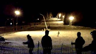 Altenberg SkiLift und Skipiste bei Flutlicht Dezember 2010 [upl. by Ioyal]