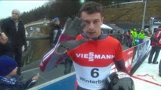 FIBT  Mens Skeleton World Cup 20132014  Winterberg Heat 2 [upl. by Ecnarolf]