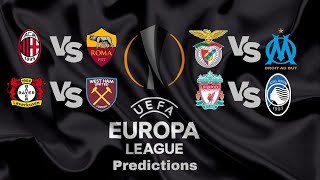 Pronostics Football et Scores Exacts Ligue Europa Jeudi 11 Avril 2024 Predictions Europa League [upl. by Aramit]