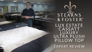 Stearns amp Foster Lux Estate Cassatt Luxury Ultra Plush Pillow Top Mattress Expert Review [upl. by Dar277]