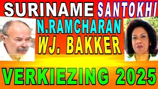 SURINAME VHP President Santokhi Nita Ram Charan Burger kritiek WJ Bakker SU NA ME 2024 [upl. by Kelwunn]