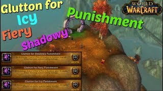 How to Glutton for IcyFiery and Shadowy Punishment  World of Warcraft achievements [upl. by Annaohj422]