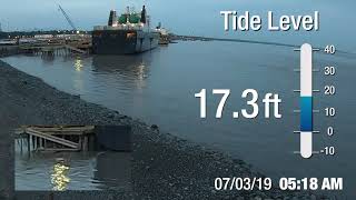 Port of Alaska Tides TimeLapse [upl. by Tonina]