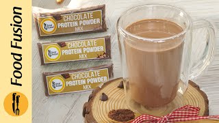 Homemade Chocolate Protein Powder Recipe by Food Fusion [upl. by Nnylylloh]