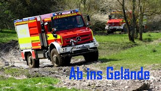 Geländefahrtraining mit UNIMOGTanklöschfahrzeug [upl. by Voorhis593]