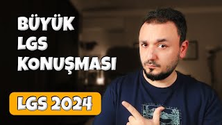 Büyük LGS Konuşması  LGS 2024  Son Taktikler [upl. by Belicia]