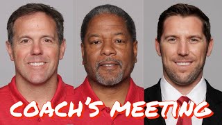 Coachs Meeting Will the 49ers Keep Brian Griese Steve Wilks and Adam Peters [upl. by Sheeree]