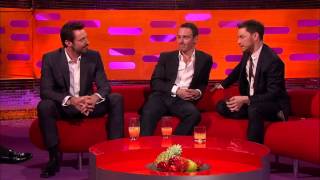 The Graham Norton Show  S15E05  Hugh Jackman Michael Fassbender James McAvoy [upl. by Etnom222]