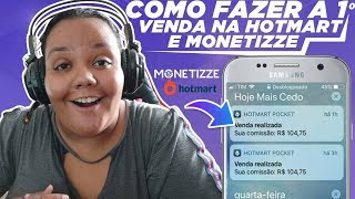 COMO FAZER A PRIMEIRA VENDA COMO AFILIADO HOTMARTMONETIZZE [upl. by Eitsirhc]