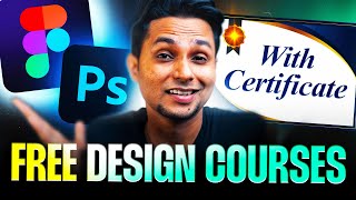 BEST FREE Graphic Design Courses with CERTIFICATES 🔥 UIUX Design Course  Saptarshi Prakash [upl. by Aloisia]