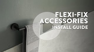 How to fit your Croydex FlexiFix™ Screw or Glue Wall Mounted Accessories  Installation Guide [upl. by Webber]