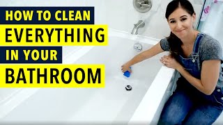 How to Clean Everything in your Bathroom [upl. by Fredrika926]