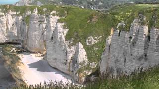 Etretat Falaises Seine Maritime Normandy France [upl. by Kesley]