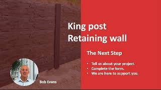 Kingpost retaining wall design [upl. by Fabian]