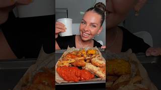 REVIEWING THE BEST WINGSTOP FLAVORS 🍗❤️‍🔥 wingstop crunchymukbang foodie asmrfood eating [upl. by Sillyhp]